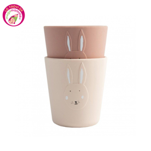 Coppia di bicchieri in silicone Mrs Rabbit – Trixie