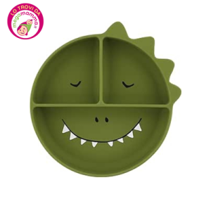 Piatto con divisori in silicone Mr Dino – Trixie