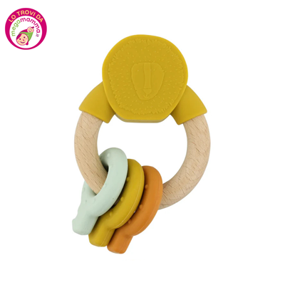 Gioco da dentizione legno e silicone leone – Trixie - immagine 2