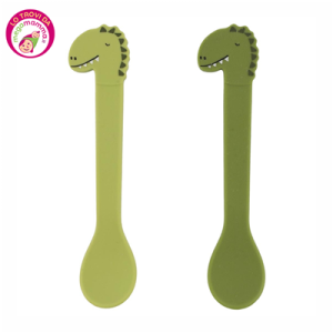 Coppia di cucchiai in silicone Dino – Trixie
